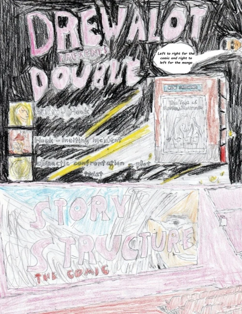 Double Story Structure (A comic and a manga that meet in the middle!)