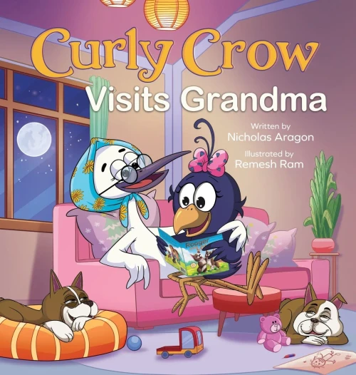 Curly Crow Visits Grandma: Seasonal Adventures and a Christmas to Remember - (Hardback or Cased Book)