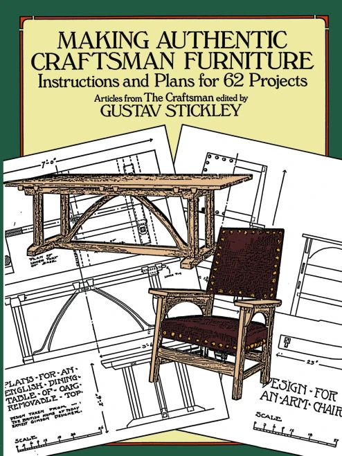 Making Authentic Craftsman Furniture: Instructions And Plans For 62 Projects (Dover Woodworking)