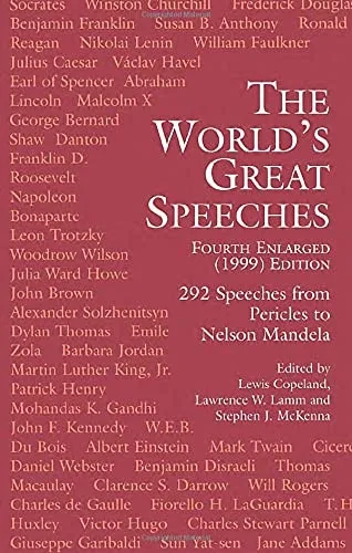 The World'S Great Speeches: Fourth Enlarged (1999) Edition