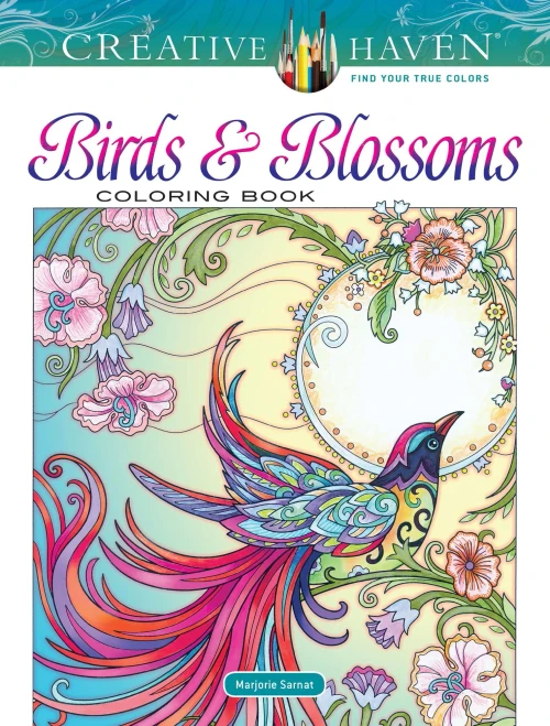Creative Haven Birds And Blossoms Coloring Book (Adult Coloring)