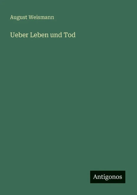 Ueber Leben und Tod - (Paperback or Softback)