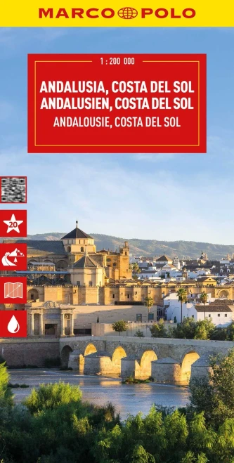 Andalusia, Costa del Sol Marco Polo Map