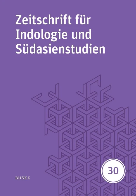 Zeitschrift für Indologie und Südasienstudien 30