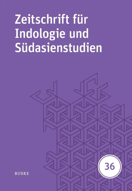 Zeitschrift für Indologie und Südasienstudien 36
