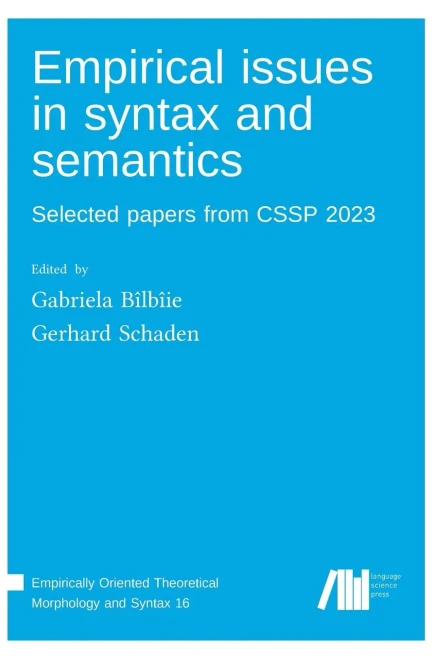 Empirical issues in syntax and semantics