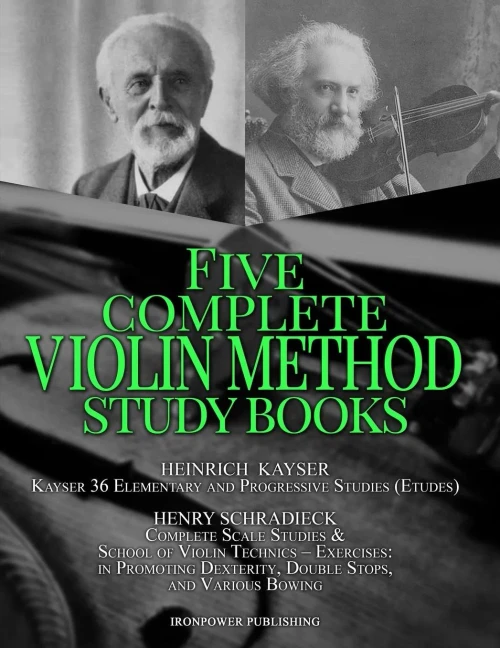 Kayser 36 Elementary and Progressive Studies (Etudes), Schradieck Complete Scale Studies & School of Violin Technics � Exercises:- in Promoting ... STUDY BOOKS (Musical Lessons Sheet Music)