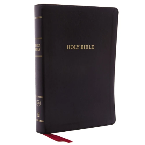 Kjv, Deluxe Reference Bible, Center-Column Giant Print, Leathersoft, Black, Red Letter, Comfort Print: Holy Bible, King James Version