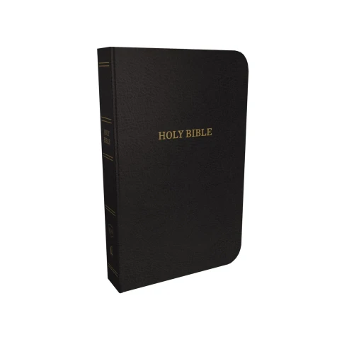 Kjv, Thinline Reference Bible, Bonded Leather, Black, Thumb Indexed, Red Letter, Comfort Print: Holy Bible, King James Version