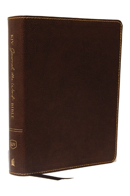 Kjv, Journal The Word Bible, Bonded Leather, Brown, Red Letter, Comfort Print: Reflect, Journal, Or Create Art Next To Your Favorite Verses