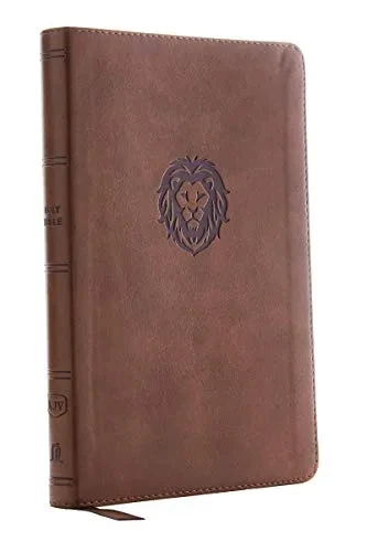 Kjv, Thinline Bible Youth Edition, Leathersoft, Brown, Red Letter, Comfort Print: Holy Bible, King James Version