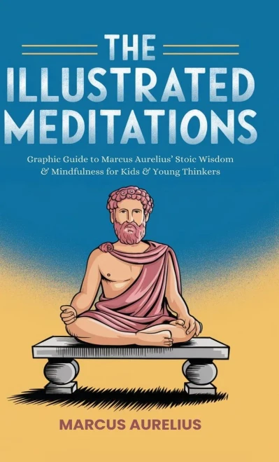 The Illustrated Meditations: Graphic Guide to Marcus Aurelius' Stoic Wisdom & Mindfulness for Kids & Young Thinkers - (Hardback or Cased Book)