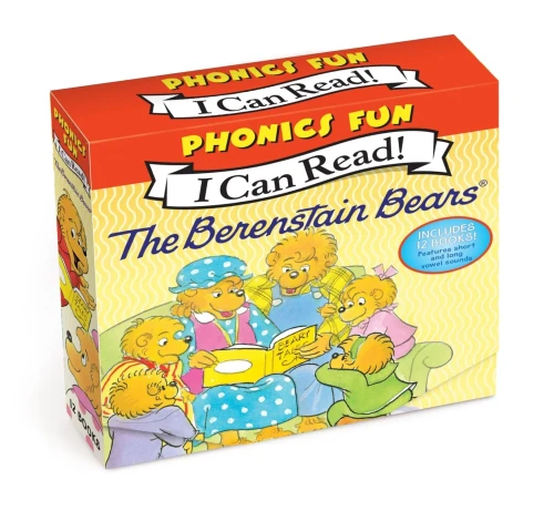 The Berenstain Bears 12-Book Phonics Fun!: Includes 12 Mini-Books Featuring Short And Long Vowel Sounds (My First I Can Read)
