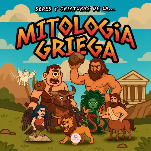 Seres y Criaturas de la Mitología Griega para Niños: Una guía infantil ilustrada para descubrir a los seres legendarios más asombrosos de la antigua G - (Paperback or Softback)