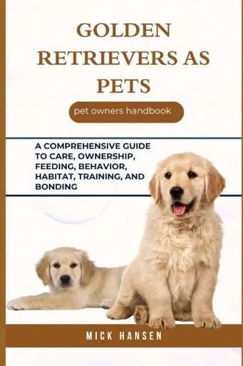Golden Retrievers as Pets: A Comprehensive Guide to Care, Ownership, Feeding, Behavior, Habitat, Training, and Bonding