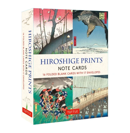 Hiroshige Prints, 16 Note Cards: 16 Different Blank Cards With 17 Patterned Envelopes (Woodblock Prints)