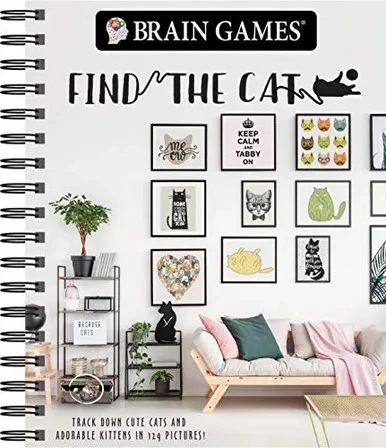 Brain Games - Find The Cat: Track Down Cute Cats And Adorable Kittens In 129 Pictures (Brain Games - Picture Puzzles)