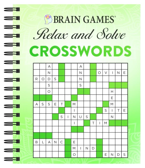 Brain Games - Relax And Solve: Crosswords (Green)