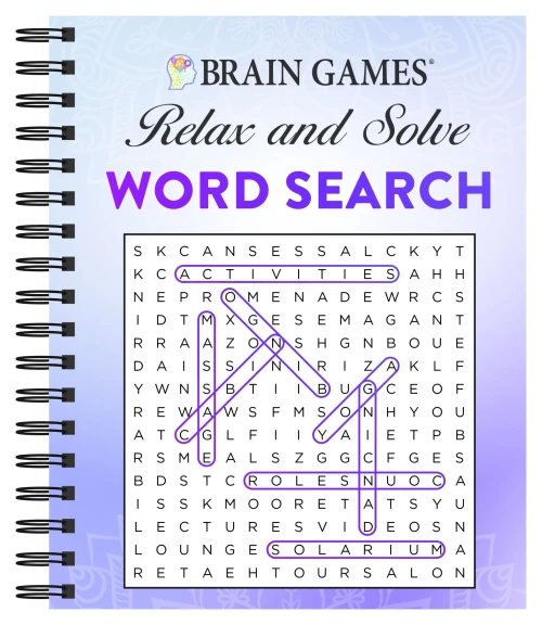 Brain Games - Relax And Solve: Word Search (Purple)