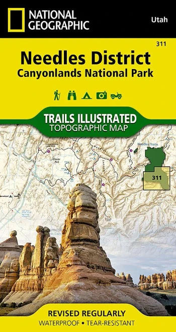 Needles District: Canyonlands National Park (National Geographic Trails Illustrated Map, 311)