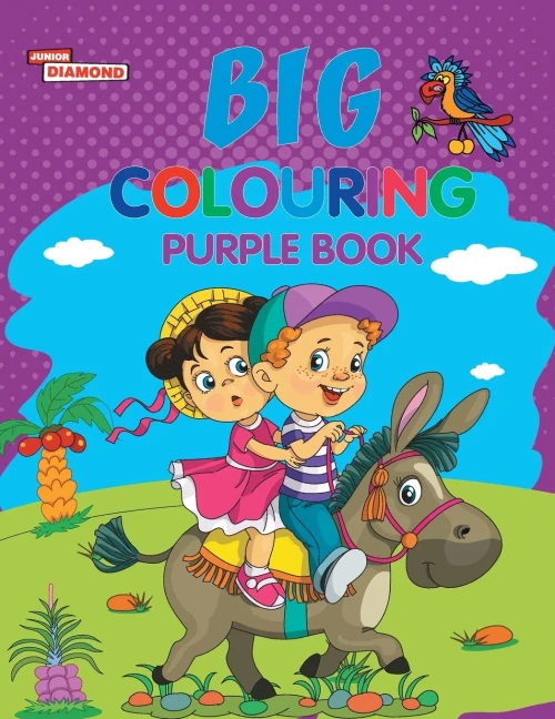 Big Colouring Purple Book For 5 To 9 Years Old Kids Fun Activity And Colouring Book For Children