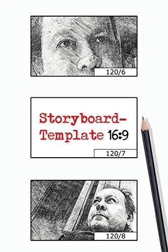 Film Storyboard Template: In 16:9 Aspect Ratio