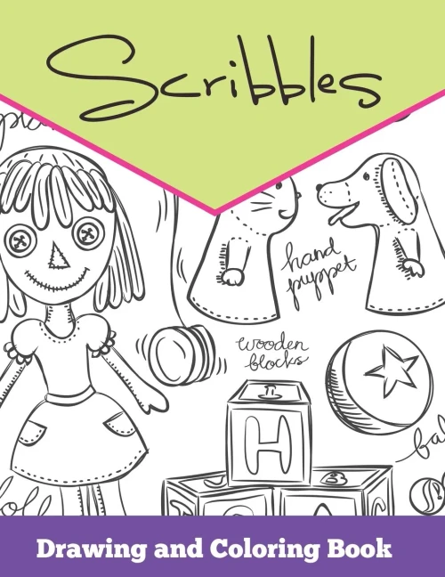 Scribbles: Drawing and Coloring Book