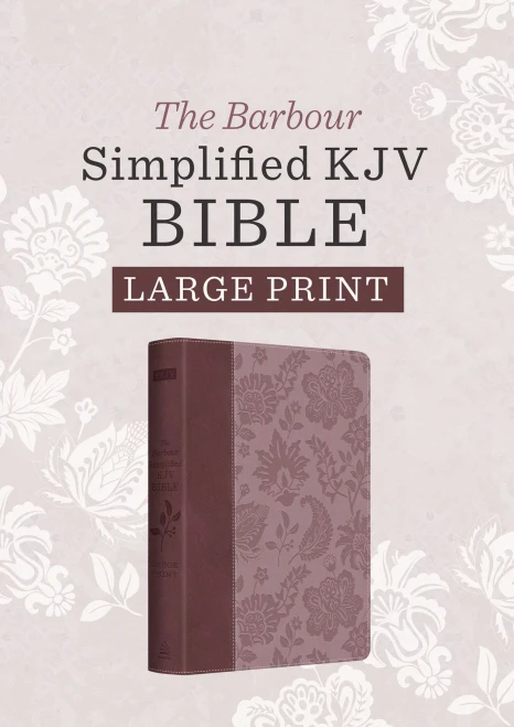 Barbour Simplified Kjv--Large Print [Plum & Paisley]