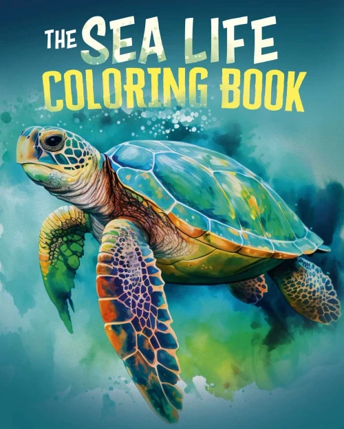 The Sea Life Coloring Book: Over 45 Images to Colour