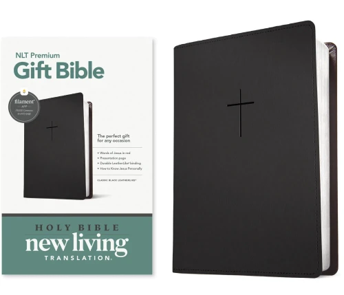 Premium Gift Bible Nlt, Filament Enabled (Leatherlike, Classic Black, Red Letter)