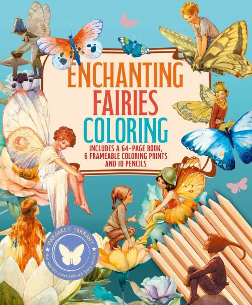 Enchanting Fairies Coloring Kit: Includes a 64-Page Book, 6 Frameable Coloring Prints and 10 Pencils