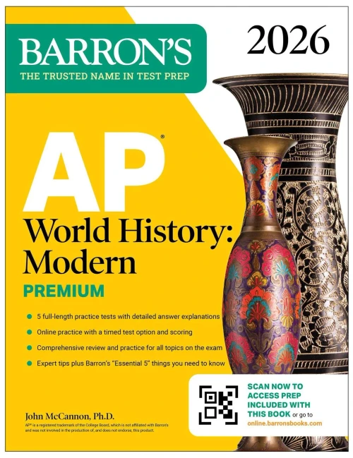 AP World History: Modern Premium, 2026: Prep Book with 5 Practice Tests + Comprehensive Review + Online Practice