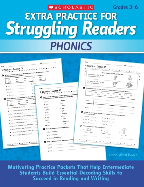 Extra Practice For Struggling Readers: Phonics: Motivating Practice Packets That Help Intermediate Students Build Essential Decoding Skills To Succeed In Reading And Writing
