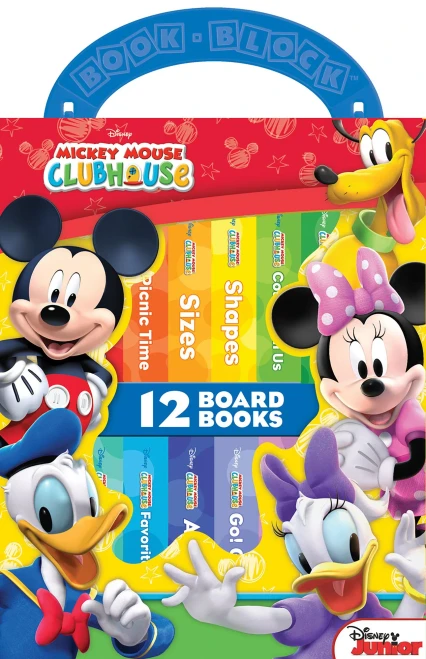 Disney Junior Mickey Mouse Clubhouse - My First Library Board Book Block 12-Book Set - Pi Kids