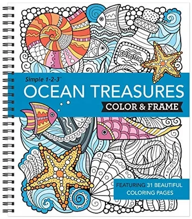 Color & Frame Coloring Book - Ocean Treasures