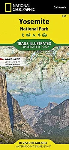Yosemite National Park (National Geographic Trails Illustrated Map, 206)