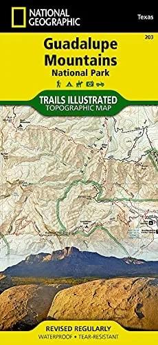 Guadalupe Mountains National Park (National Geographic Trails Illustrated Map, 203)