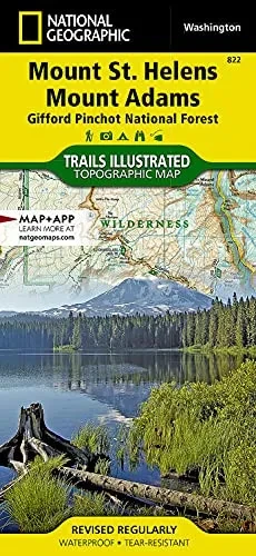 Mount St. Helens, Mount Adams [Gifford Pinchot National Forest] (National Geographic Trails Illustrated Map, 822)