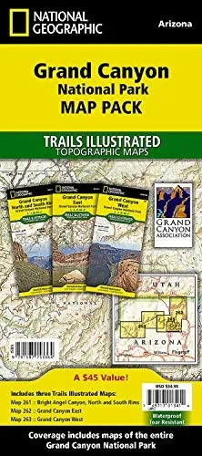Grand Canyon National Park [Map Pack Bundle] (National Geographic Trails Illustrated Map)