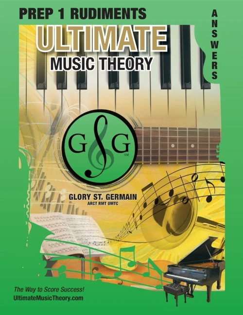 Prep 1 Rudiments Ultimate Music Theory Theory Answer Book: Prep 1 Rudiments Answer Book (identical to the Prep 1 Theory Workbook), Saves Time for Quic