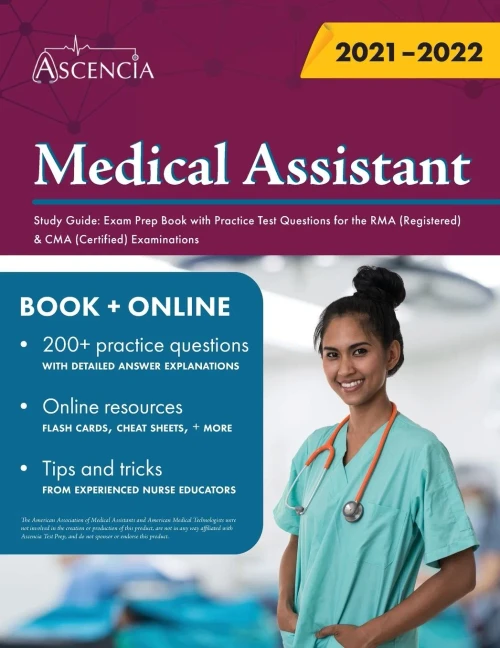 Medical Assistant Study Guide: Exam Prep Book With Practice Test Questions For The Rma (Registered) & Cma (Certified) Examinations