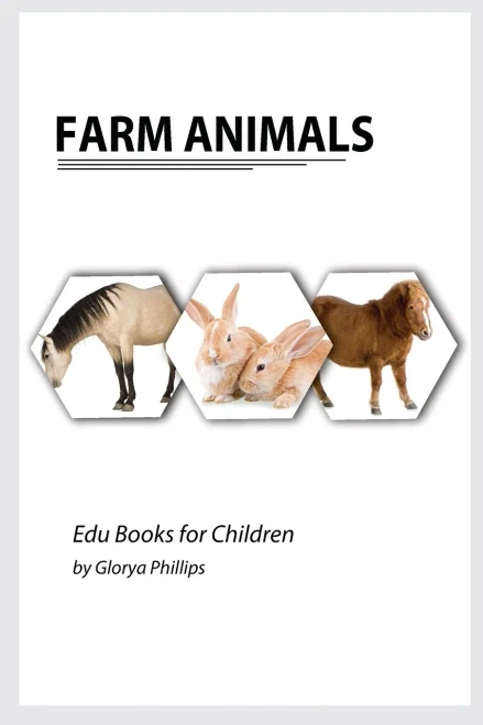 Farm Animals: Montessori Real Farm Animals Book, Bits Of Intelligence For Baby And Toddler, Children'S Book, Learning Resources (Edu Books For Children)