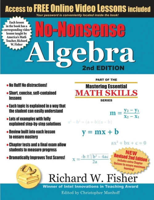 No-Nonsense Algebra, 2Nd Edition: Part Of The Mastering Essential Math Skills Series