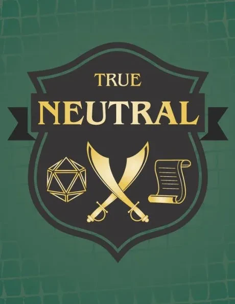 True Neutral: RPG Themed Mapping and Notes Book - Dark Green Theme
