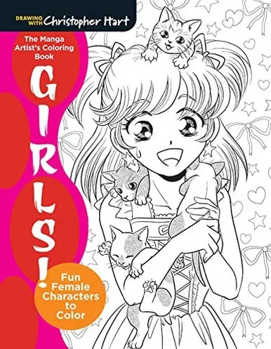 The Manga Artist'S Coloring Book: Girls!: Fun Female Characters To Color