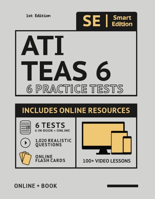 Ati Teas 6 Practice Tests Workbook 2020 2Nd Edition: 6 Full Length Practice Test Workbook Both In Book + Online, 100 Video Lessons, 1,020 Realistic ... The Teas Test Of Essential Academic Skills