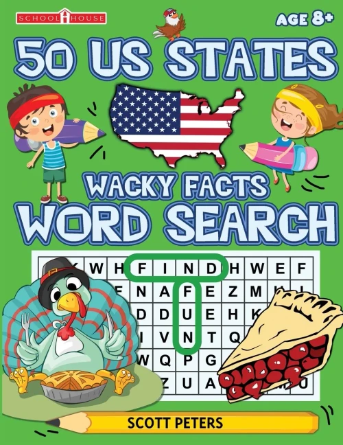 Wacky Facts Word Search: 50 Us States (Play And Learn)