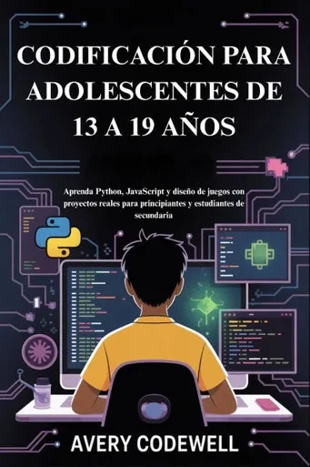 Codificación Para Adolescentes de 13 a 19 Años: Aprenda Python, JavaScript y diseño de juegos con proyectos reales para principiantes y estudiantes de