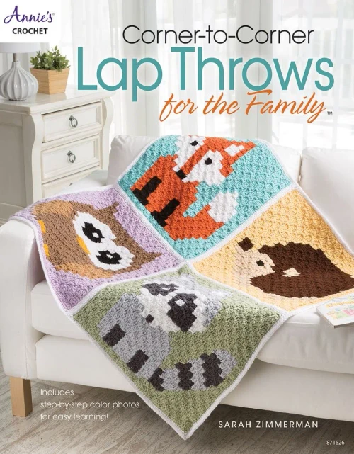 Corner-To-Corner Lap Throws For The Family (Annies Crochet)