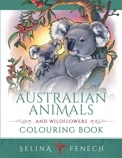 Australian Animals And Wildflowers Colouring Book